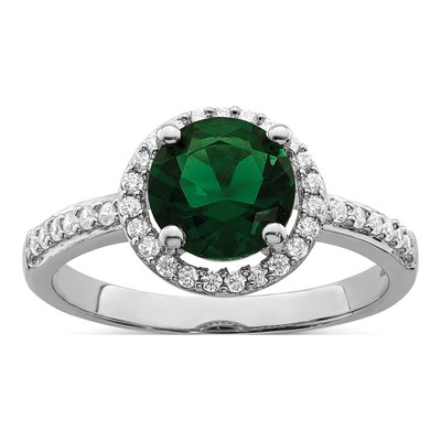 Sterling Silver CZ Pave Ring
