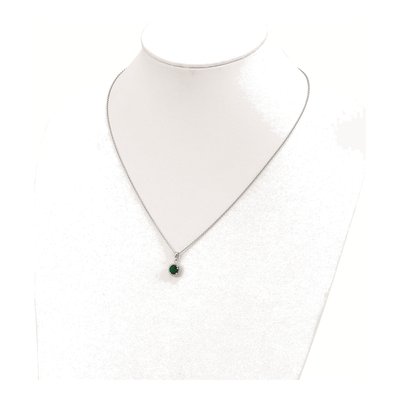 Sterling Silver CZ Pave Pendant Necklace – view 4