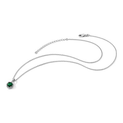 Sterling Silver CZ Pave Pendant Necklace – view 7