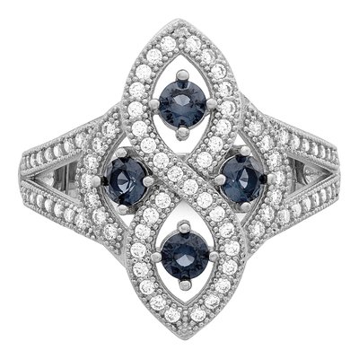Sterling Silver CZ Pave Ring – view 5