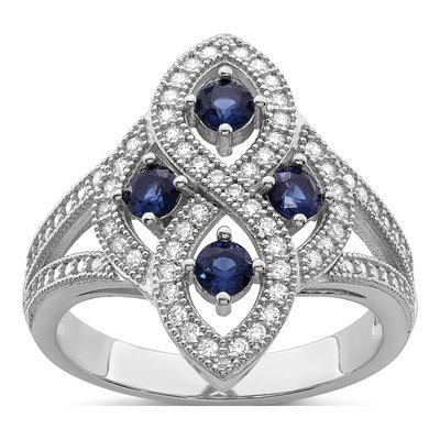 Sterling Silver CZ Pave Ring
