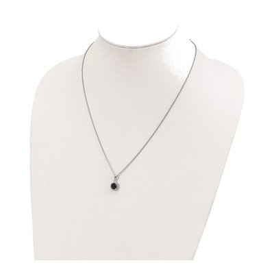 Sterling Silver CZ Pave Pendant Necklace – view 5