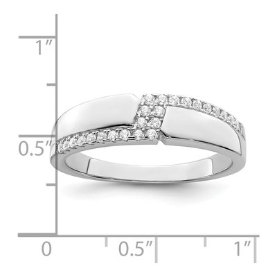 Men's Sterling Silver CZ Pave Ring – view 5