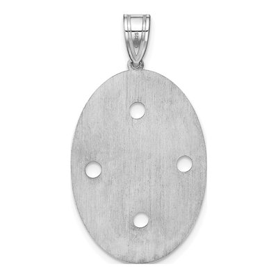 Sterling Silver Personalized Crystal Family Pendant – view 4