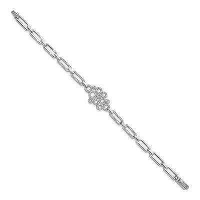 Sterling Silver CZ Pave Bracelet – view 2