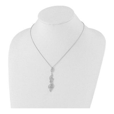 Sterling Silver CZ Pave Pendant Necklace – view 4