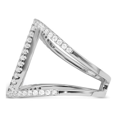 Sterling Silver CZ Micro Pave Ring – view 4
