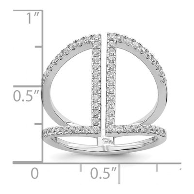 Sterling Silver CZ Micro Pave Ring – view 5