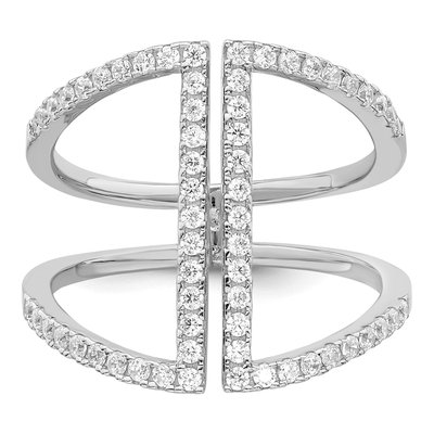 Sterling Silver CZ Micro Pave Ring – view 6