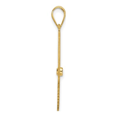 Gold-Plated Sterling Silver Ssilver 1-Birthstone Pendant – view 3
