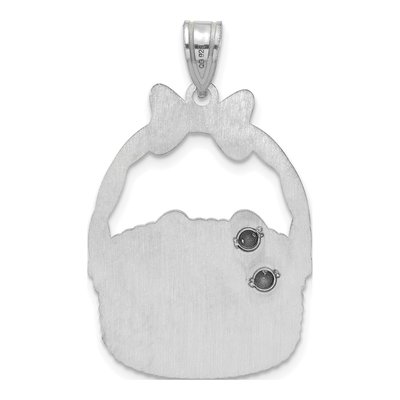 Sterling Silver & 14K Gold 2-Birthstone Pendant – view 4