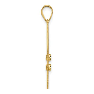 Gold-Plated Sterling Silver Ssilver 2-Birthstone Pendant – view 3