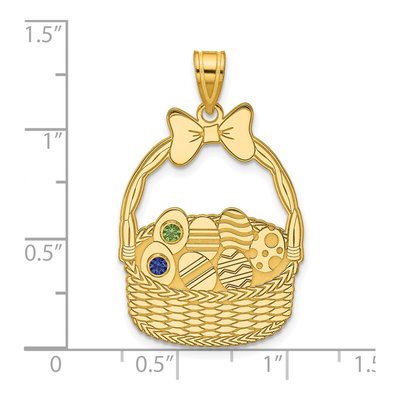 Gold-Plated Sterling Silver Ssilver 2-Birthstone Pendant – view 5