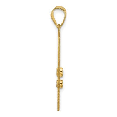 Gold-Plated Sterling Silver Ssilver 3-Birthstone Pendant – view 3