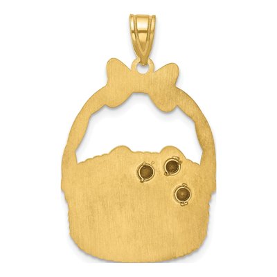 Gold-Plated Sterling Silver Ssilver 3-Birthstone Pendant – view 4