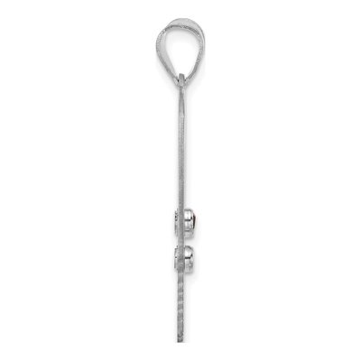 Sterling Silver Ssilver 3-Birthstone Pendant – view 3