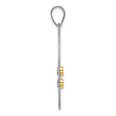 Sterling Silver & 14K Gold 4-Birthstone Pendant – view 3