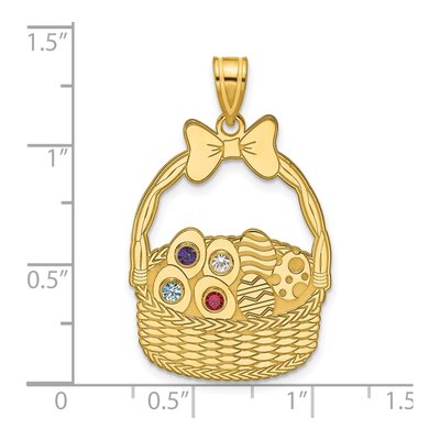 Gold-Plated Sterling Silver Ssilver 4-Birthstone Pendant – view 5