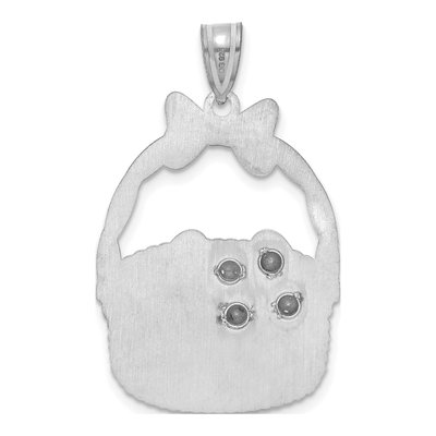 Sterling Silver Ssilver 4-Birthstone Pendant – view 4