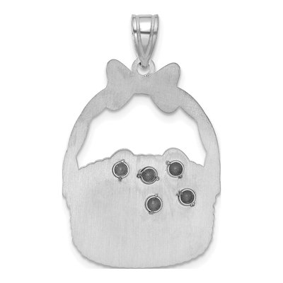 Sterling Silver & 14K Gold 5-Birthstone Pendant – view 4