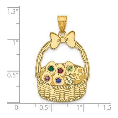 Gold-Plated Sterling Silver Ssilver 5-Birthstone Pendant – view 5