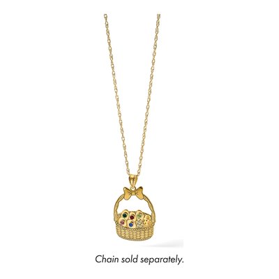 Gold-Plated Sterling Silver Ssilver 5-Birthstone Pendant – view 6