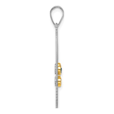 Sterling Silver & 14K Gold 6-Birthstone Pendant – view 3