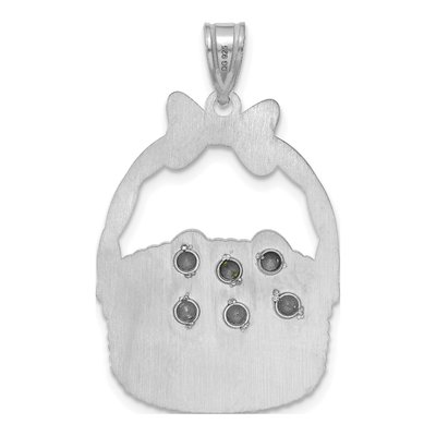 Sterling Silver & 14K Gold 6-Birthstone Pendant – view 4