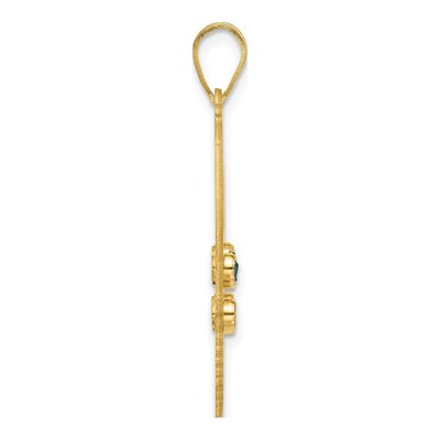 Gold-Plated Sterling Silver Ssilver Gold-Pltd 6-Birthstone Pendant – view 3