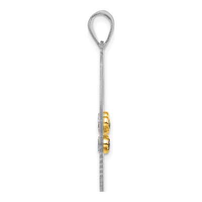 Sterling Silver & 14K Gold 7-Birthstone Pendant – view 3