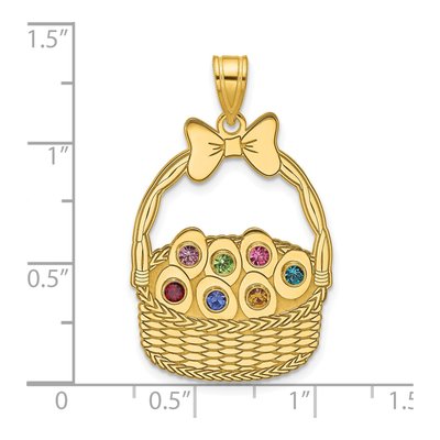 Gold-Plated Sterling Silver Ssilver 7-Birthstone Pendant – view 5