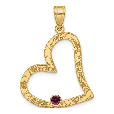 Gold-Plated Sterling Silver Personalized Heart Family Pendant – view 2