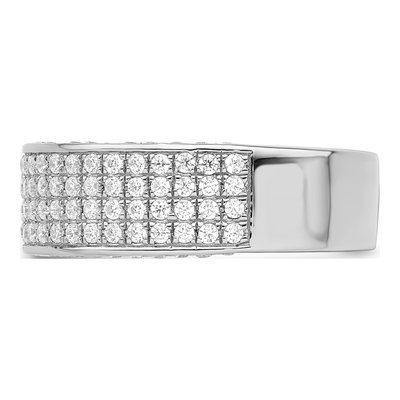 Sterling Silver CZ Micro Pave Ring – view 4