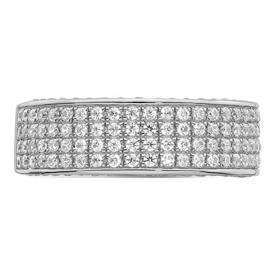 Sterling Silver CZ Micro Pave Ring – view 6