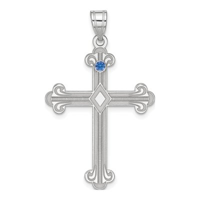 Sterling Silver Personalized Family Cross Pendant – view 2