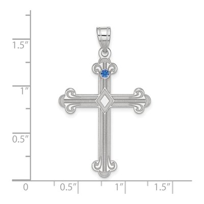 Sterling Silver Personalized Family Cross Pendant – view 5