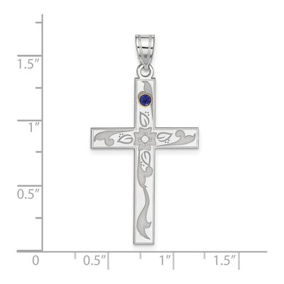 Sterling Silver Family Cross Pendant – view 2