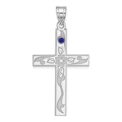 Sterling Silver Personalized Family Cross Pendant – view 2