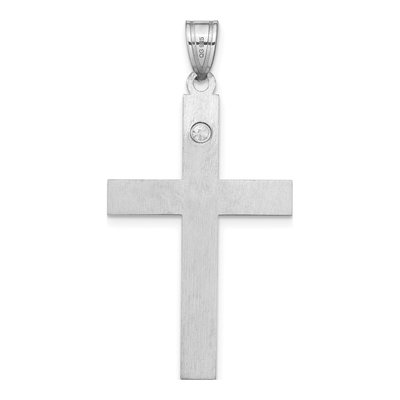 Sterling Silver Personalized Family Cross Pendant – view 4