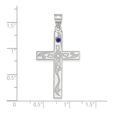 Sterling Silver Personalized Family Cross Pendant – view 5
