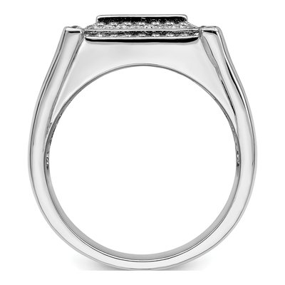 Men's Sterling Silver CZ Pave Ring – view 3