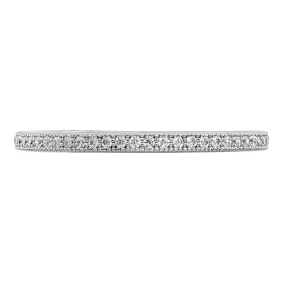 Sterling Silver CZ Pave Eternity Band – view 6