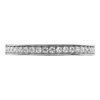 Sterling Silver Micro Pav CZ Eternity Ring – view 6