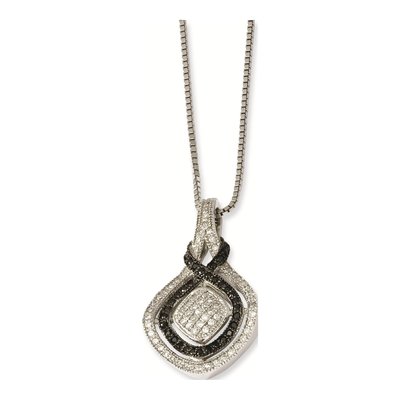 Sterling Silver CZ Pendant Necklace