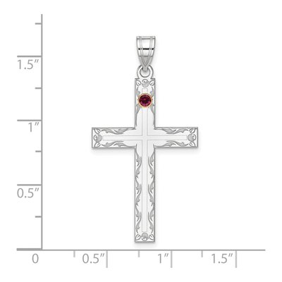 Sterling Silver Family Cross Pendant – view 2