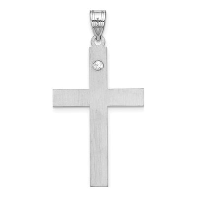 Sterling Silver Personalized Family Cross Pendant – view 4