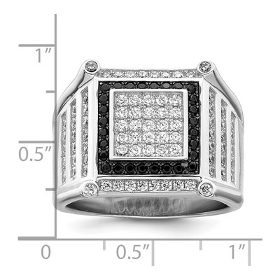 Men's Sterling Silver CZ Pave Ring – view 5