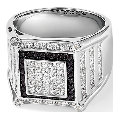 Men's Sterling Silver CZ Pave Ring – view 8