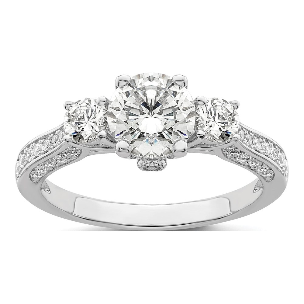 Sterling Silver Micro Pav CZ Ring