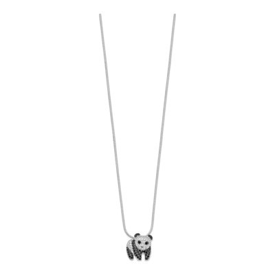 Sterling Silver CZ Panda Necklace – view 3
